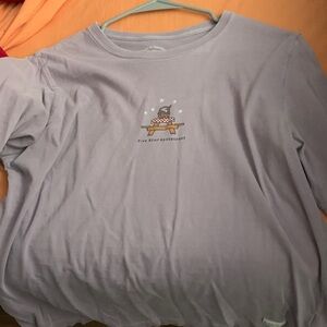 Five Star Lavender Long Sleeve Kids Tee with Owl